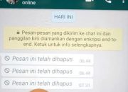 Cara Melihat Pesan WA Yang Dihapus