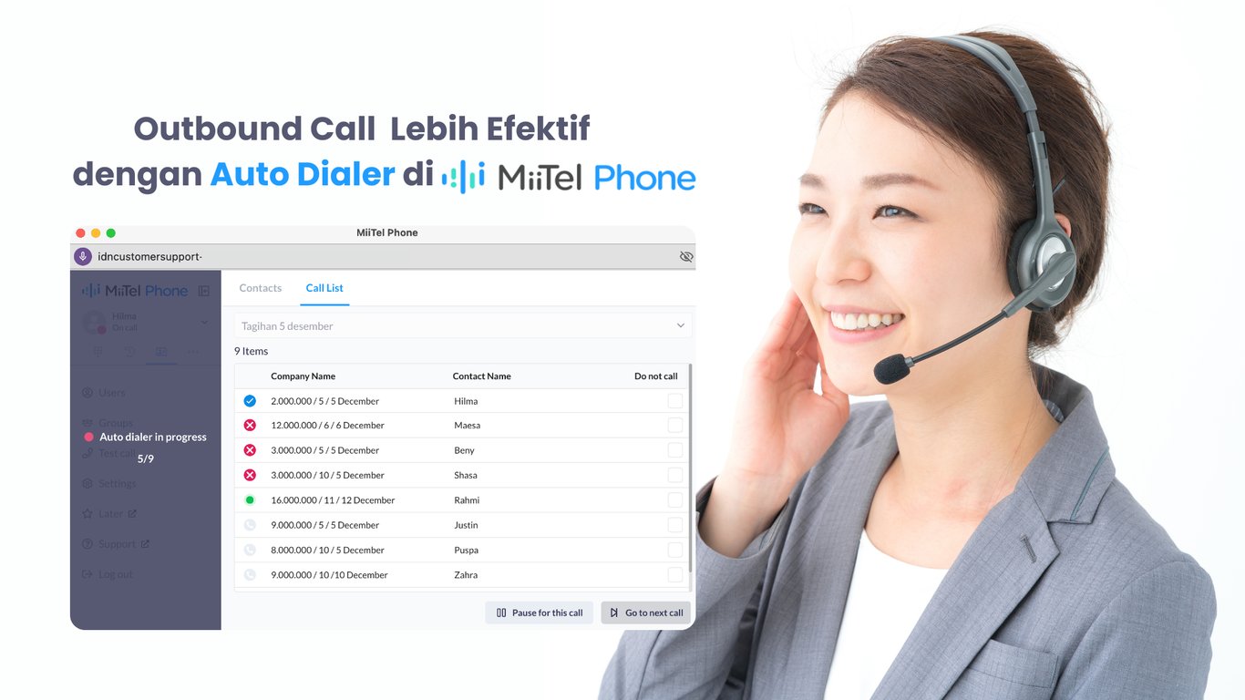 Fitur Auto Dialer Resmi Hadir di MiiTel Phone Fitur Auto Dialer Resmi Hadir di MiiTel Phone