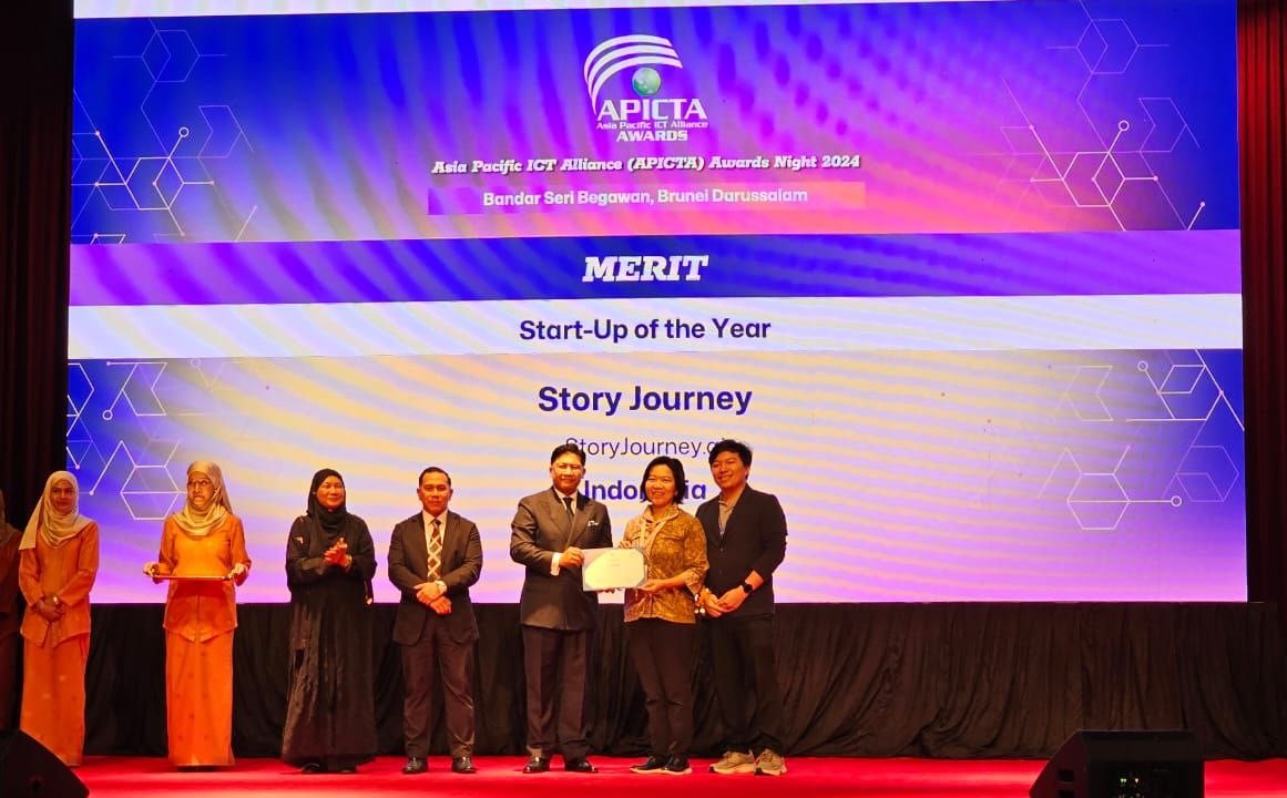 StoryJourney from Indonesia Wins ‘Start-Up of the Year’ at the Asia Pacific ICT Alliance (APICTA) Awards Night 2024 StoryJourney from Indonesia Wins ‘Start-Up of the Year’ at the Asia Pacific ICT Alliance (APICTA) Awards Night 2024