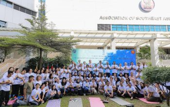 Kedutaan Besar India Mendukung Perayaan Hari Yoga Internasional ke-11 di Markas Besar ASEAN: Memperkuat Semangat “Satu Bumi, Satu Kesehatan”