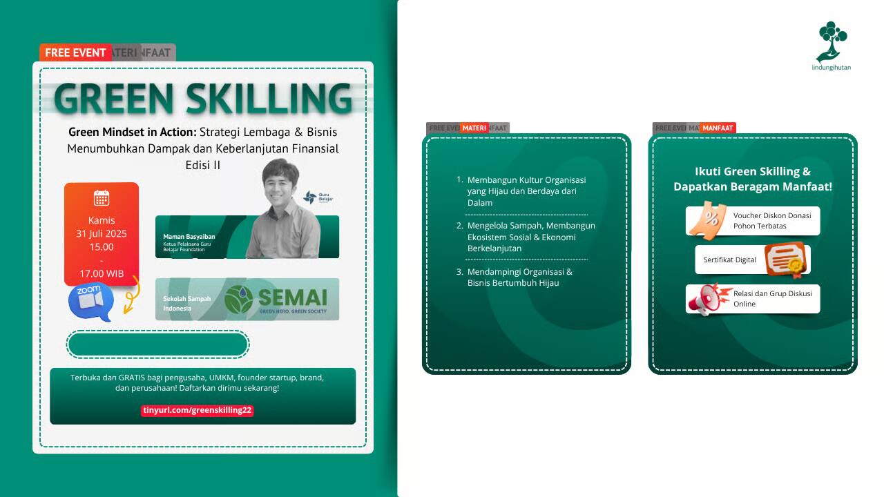 Green Skilling #22 Tawarkan Perspektif Baru Membangun Keberlanjutan dari Komunitas Green Skilling #22 Tawarkan Perspektif Baru Membangun Keberlanjutan dari Komunitas
