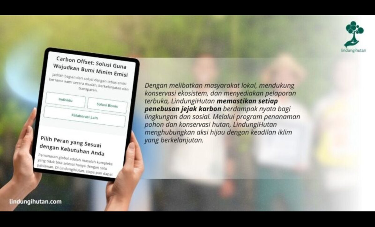 LindungiHutan Dorong Perdagangan Karbon yang Inklusif dan Transparan Lewat Solusi Offset Karbon Berbasis Alam LindungiHutan Dorong Perdagangan Karbon yang Inklusif dan Transparan Lewat Solusi Offset Karbon Berbasis Alam