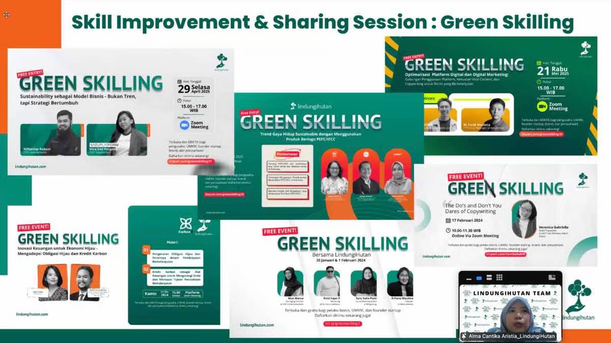 LindungiHutan Sukses Gelar Green Skilling #21: Dorong Penerapan Green Mindset dalam Bisnis LindungiHutan Sukses Gelar Green Skilling #21: Dorong Penerapan Green Mindset dalam Bisnis