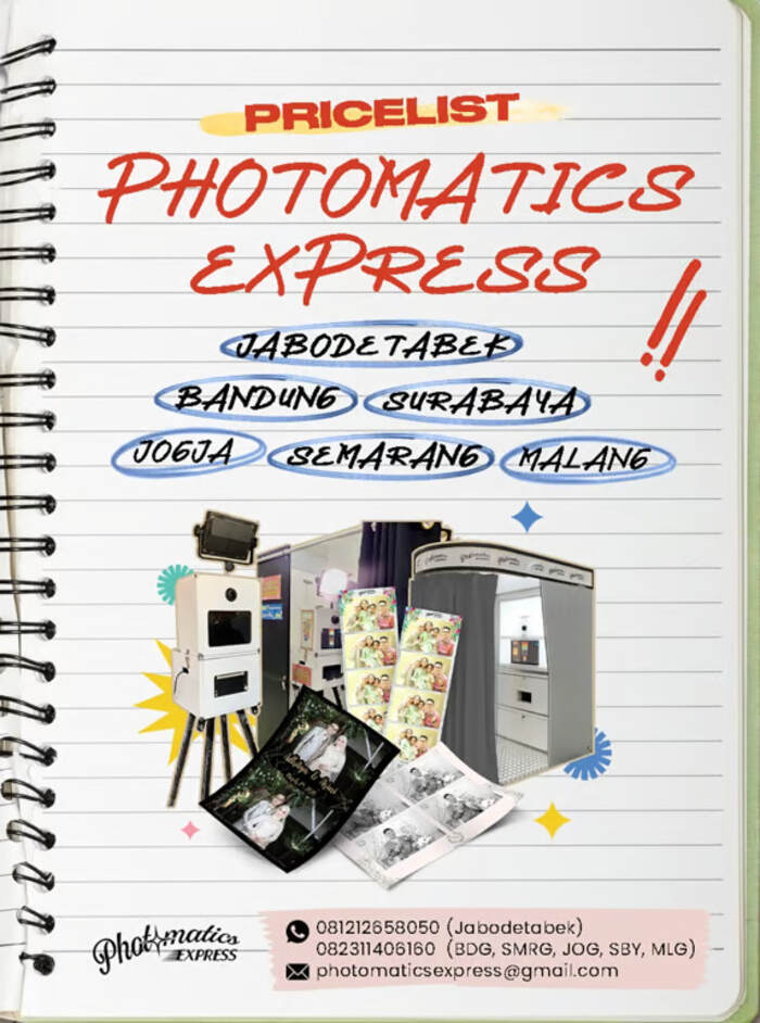 Special Price Alert! Sewa Photobooth di Photomatics Cuma 1,6 Jutaan! Special Price Alert! Sewa Photobooth di Photomatics Cuma 1,6 Jutaan!