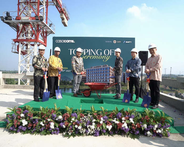 Siap Pasarkan Hunian Milenial, Casacomo Capai Topping Off dan Buka Marketing Gallery Siap Pasarkan Hunian Milenial, Casacomo Capai Topping Off dan Buka Marketing Gallery