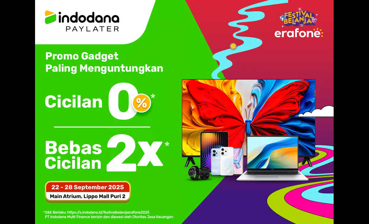 Belanja Gadget Ringan dan Mudah, Indodana PayLater Hadir di ‘Festival Belanja erafone 2025’ Belanja Gadget Ringan dan Mudah, Indodana PayLater Hadir di ‘Festival Belanja erafone 2025’