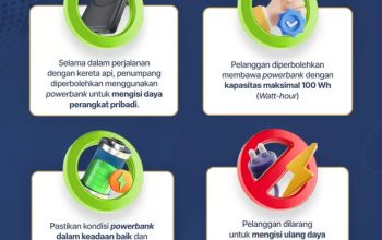 KAI Divre III Palembang Imbau Pelanggan Patuhi Ketentuan Baru Membawa Power Bank di Kereta Api KAI Divre III Palembang Imbau Pelanggan Patuhi Ketentuan Baru Membawa Power Bank di Kereta Api