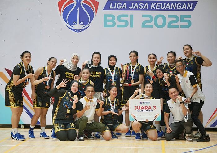 Membanggakan! Tim Bola Basket Putri BRI Raih Juara 3 di Liga Jasa Keuangan 2025 Membanggakan! Tim Bola Basket Putri BRI Raih Juara 3 di Liga Jasa Keuangan 2025