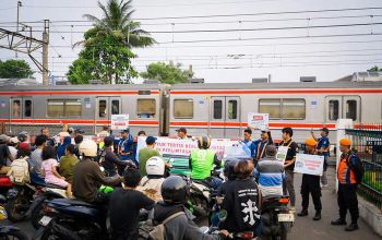 KAI Daop 1 Jakarta Terus Gencarkan Sosialisasi Keselamatan di Perlintasan Sebidang