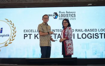 KAI Logistik Raih Penghargaan “Excellence in Integrated Rail-Based Logistics Solutions” di Bisnis Indonesia Logistics Awards (BILA) 2025 KAI Logistik Raih Penghargaan “Excellence in Integrated Rail-Based Logistics Solutions” di Bisnis Indonesia Logistics Awards (BILA) 2025