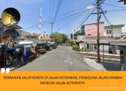 Perlintasan Sebidang no 3 Jalan Ketintang Surabaya Diperbaiki, Pengendara Supaya Antisipasi Perlintasan Sebidang no 3 Jalan Ketintang Surabaya Diperbaiki, Pengendara Supaya Antisipasi