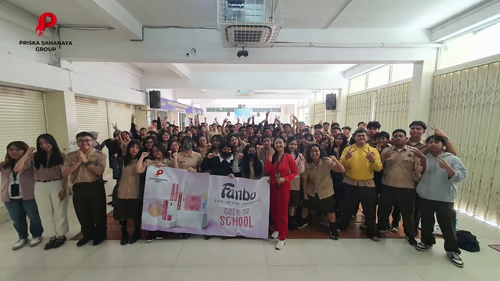 Workshop Konten Edukatif & Beauty Class Fanbo di SMA Santo Belarminus