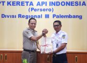 Upaya Selamatkan Aset Negara, KAI Divre III Terima e-Sertipikat Dari Badan Pertanahan Nasional (BPN) Kabupaten Ogan Ilir